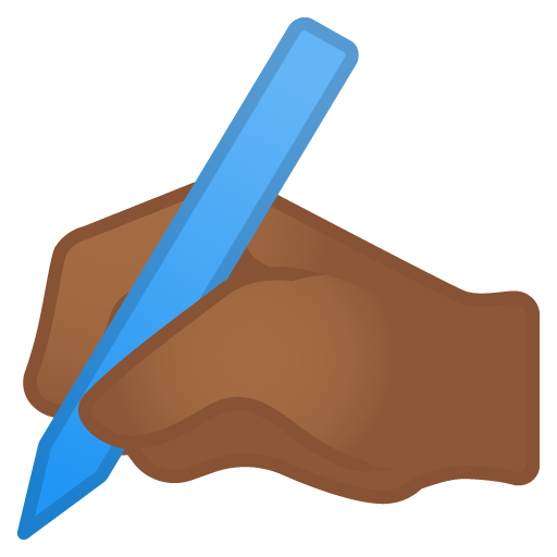 Mano Che Scrive: Carnagione Medio-Scura