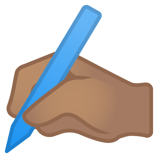 Mano Che Scrive: Carnagione Media