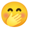 Faccina Con Mano Sulla Bocca