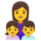 Famiglia: Donna, Bambina, Bambino