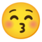 Faccina Che Bacia Con Occhi Chiusi