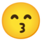 Faccina Che Bacia Con Occhi Sorridenti