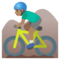 Ciclista Uomo Di Mountain Bike: Carnagione Media