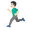 Uomo Che Corre: Carnagione Chiara