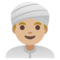 Uomo Con Turbante: Carnagione Medio-Chiara