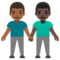 Due Uomini Che Si Tengono Per Mano: Carnagione Medio-Scura, Carnagione Scura