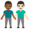 Due Uomini Che Si Tengono Per Mano: Carnagione Medio-Scura, Carnagione Chiara