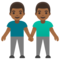 Due Uomini Che Si Tengono Per Mano: Carnagione Medio-Scura