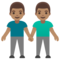 Due Uomini Che Si Tengono Per Mano: Carnagione Media