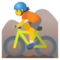 Ciclista Di Mountain Bike