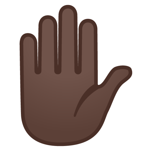 Mano Alzata: Carnagione Scura