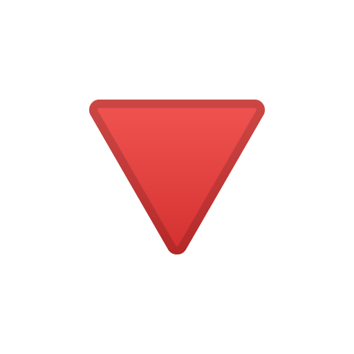 Triangolo Rosso Con Punta Verso Il Basso