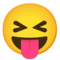 Faccina Con Un Gran Sorriso Che Mostra La Lingua