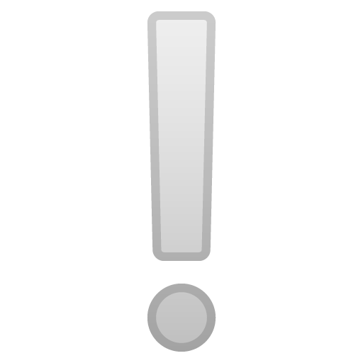 Punto Esclamativo Bianco