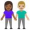 Donna E Uomo Che Si Tengono Per Mano: Carnagione Medio-Scura, Carnagione Medio-Chiara