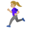 Donna Che Corre: Carnagione Medio-Chiara
