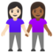 Due Donne Che Si Tengono Per Mano: Carnagione Chiara, Carnagione Medio-Scura