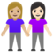 Due Donne Che Si Tengono Per Mano: Carnagione Medio-Chiara, Carnagione Chiara
