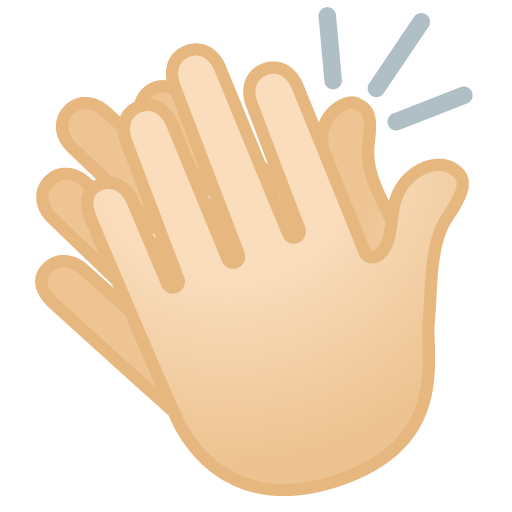 Mani Che Applaudono: Carnagione Chiara