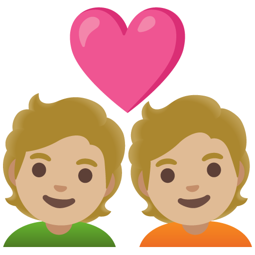 Coppia Con Cuore: Carnagione Medio-Chiara