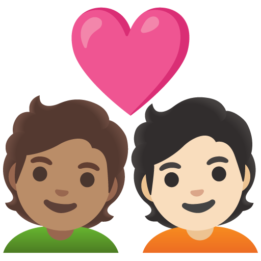 Coppia Con Cuore: Persona, Persona, Carnagione Media, Carnagione Chiara