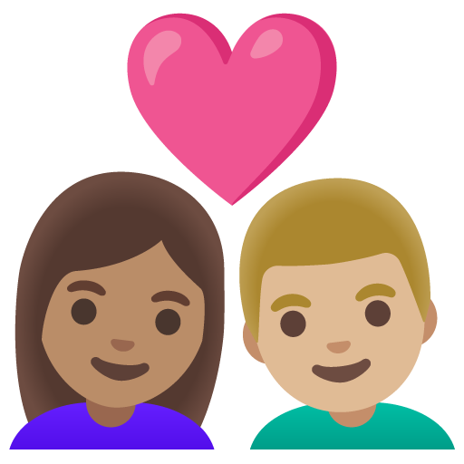 Coppia Con Cuore: Donna, Uomo, Carnagione Media, Carnagione Medio-Chiara
