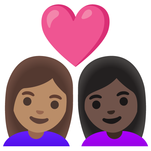 Coppia Con Cuore: Donna, Donna, Carnagione Media, Carnagione Scura