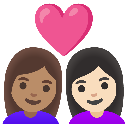 Coppia Con Cuore: Donna, Donna, Carnagione Media, Carnagione Chiara