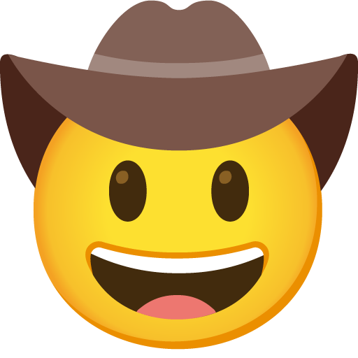 Faccina Con Cappello Da Cowboy