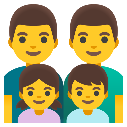 Famiglia: Uomo, Uomo, Bambina, Bambino