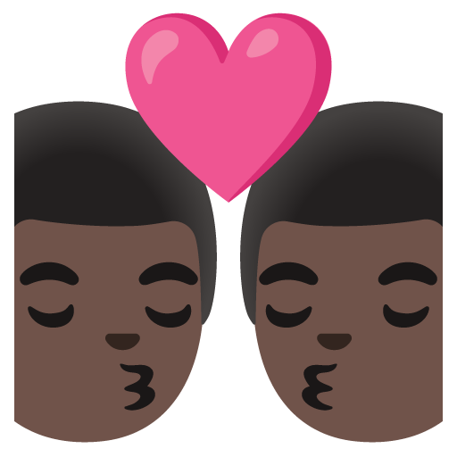 Bacio: Uomo, Uomo, Carnagione Scura
