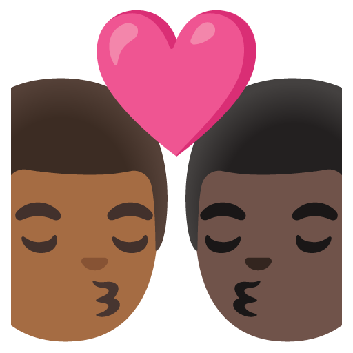 Bacio: Uomo, Uomo, Carnagione Medio-Scura, Carnagione Scura