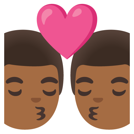 Bacio: Uomo, Uomo, Carnagione Medio-Scura