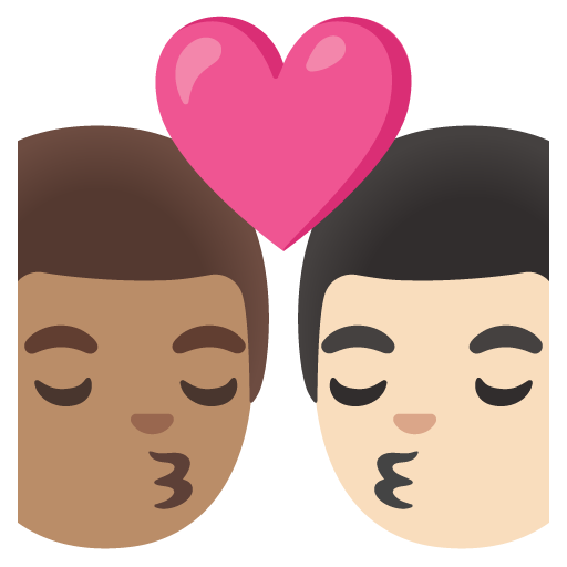 Bacio: Uomo, Uomo, Carnagione Media, Carnagione Chiara
