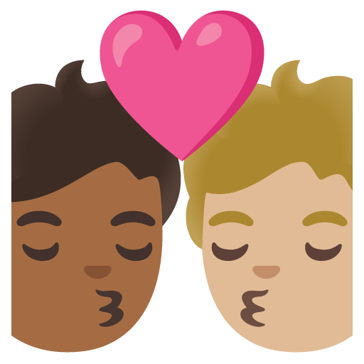 Bacio: Persona, Persona, Carnagione Medio-Scura, Carnagione Medio-Chiara