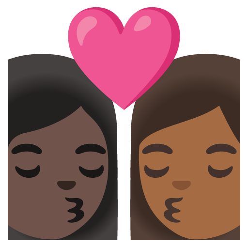 Bacio: Donna, Donna, Carnagione Scura, Carnagione Medio-Scura
