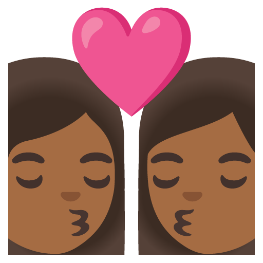 Bacio: Donna, Donna, Carnagione Medio-Scura