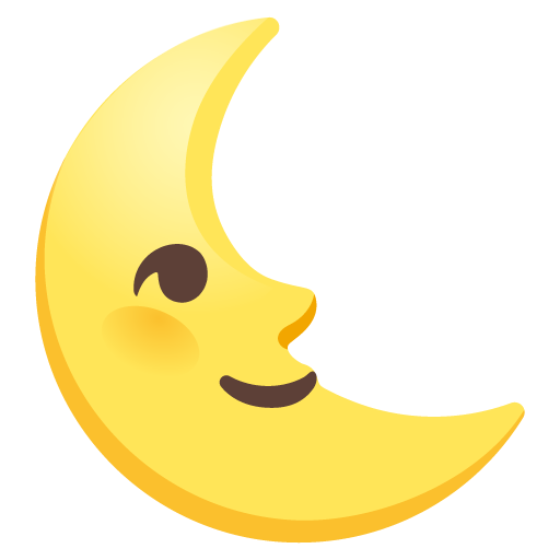 Faccina Ultimo Quarto Di Luna