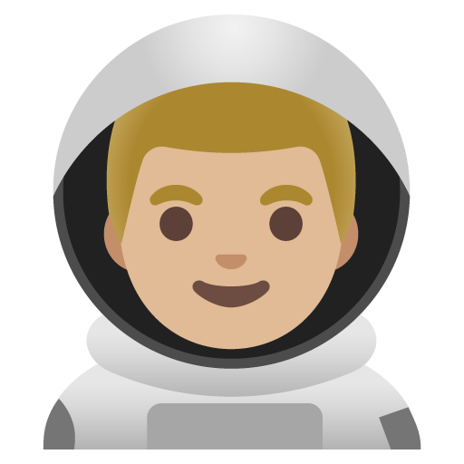 Astronauta Uomo: Carnagione Medio-Chiara