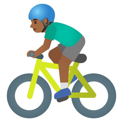 Ciclista Uomo: Carnagione Medio-Scura