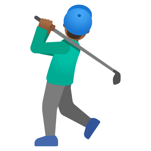 Golfista Uomo: Carnagione Medio-Scura