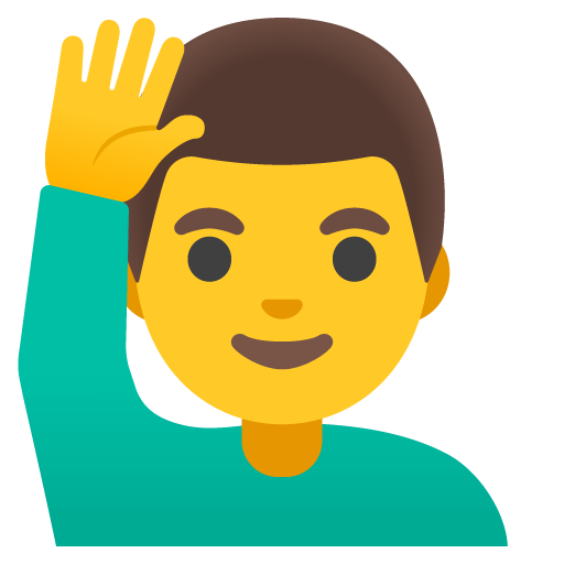 Uomo Con Mano Alzata