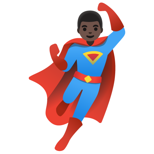 Supereroe Uomo: Carnagione Scura