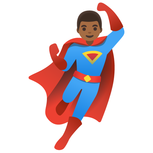 Supereroe Uomo: Carnagione Medio-Scura