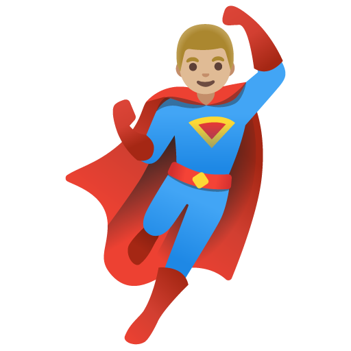 Supereroe Uomo: Carnagione Medio-Chiara