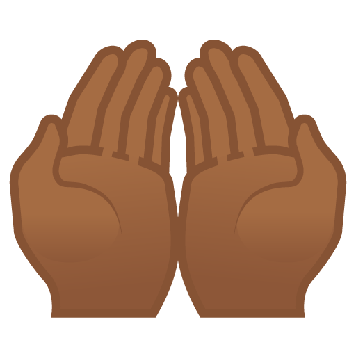 Mani Unite In Alto: Carnagione Medio-Scura