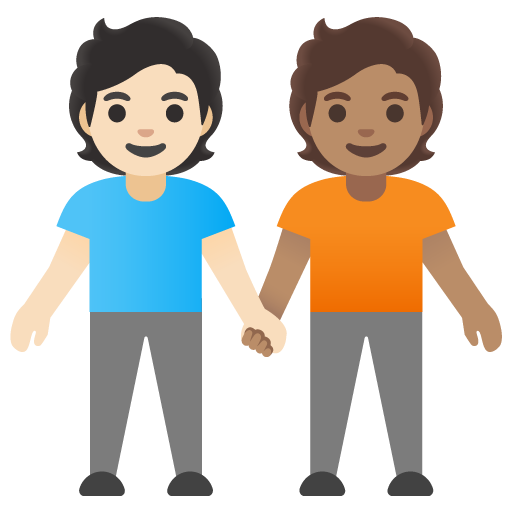 Persone Che Si Tengono Per Mano: Carnagione Chiara, Carnagione Media