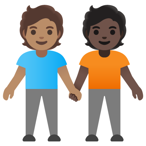 Persone Che Si Tengono Per Mano: Carnagione Media, Carnagione Scura