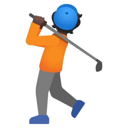 Persona Che Gioca A Golf: Carnagione Scura