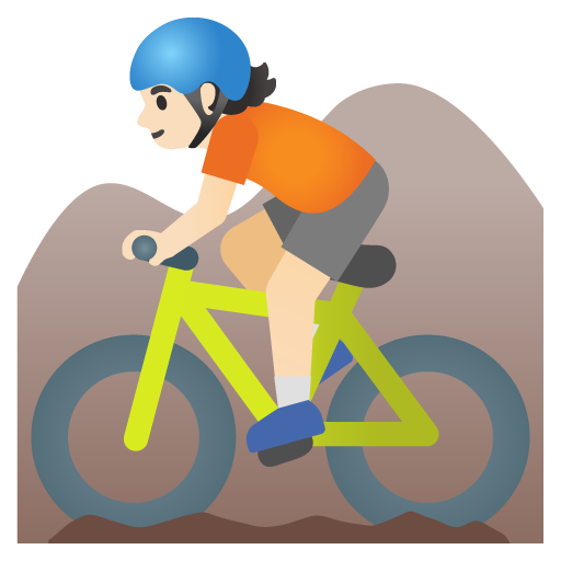 Ciclista Di Mountain Bike: Carnagione Chiara